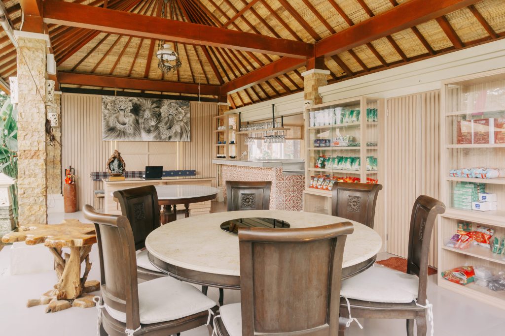 Elegant Dining Table Setup in the Restaurant